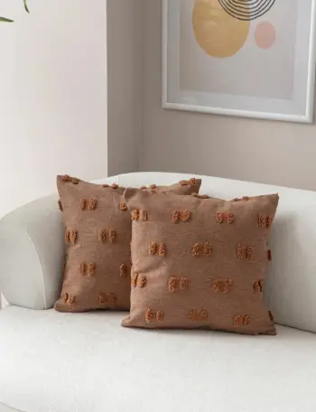 Set mbulesash për jastëkë, 2 copë, ngjyrë kafe, Evila Originals, Tuffet v3