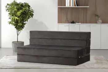 Divan-krevat dy vendësh, ngjyrë antracit, Valeria, Atelier del Sofa