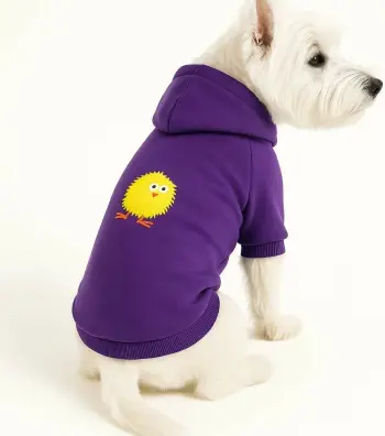 Hudi për qen, ngjyrë vjollcë, Paws & Whiskers, Purplechicksweat