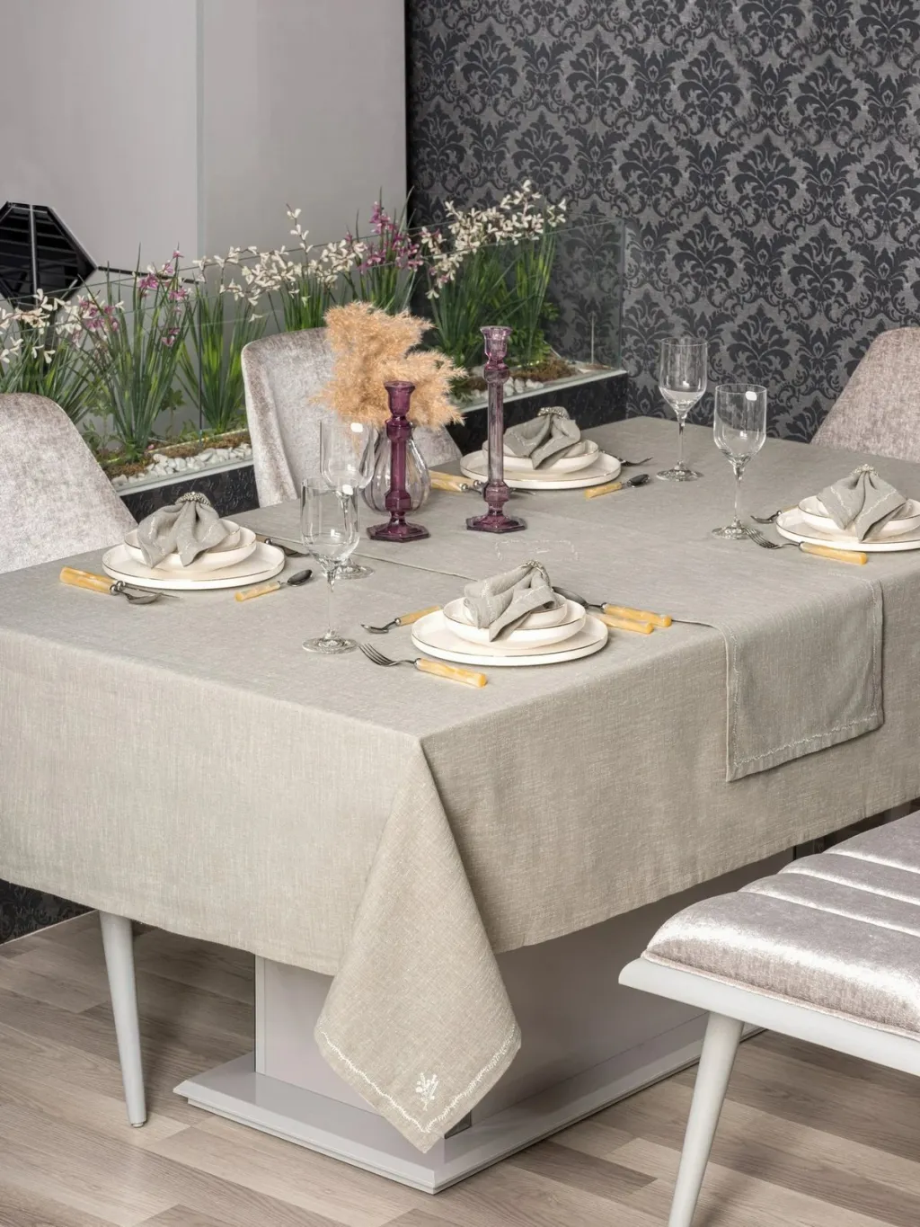 Set mbulesash tavoline (8 copë), L'essentiel, Pera - ngjyrë dheu - 1