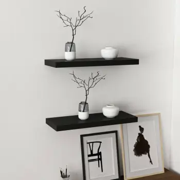 Raft muri, ngjyrë e zezë, Skye Decor, Gizli2 60