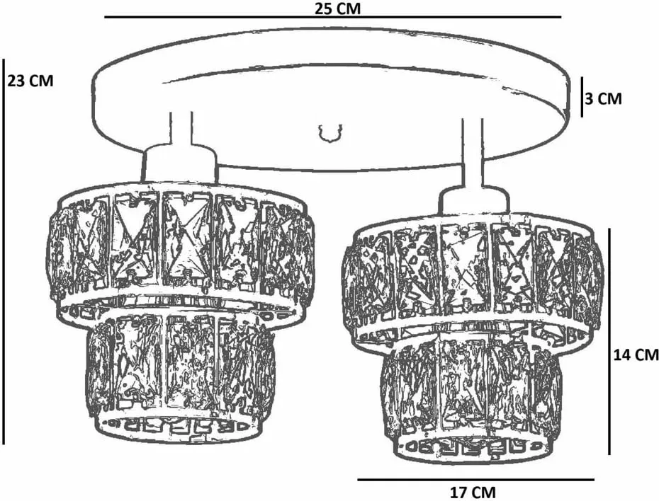 Llambadar Opviq, 9014-2, ngjyrë ari - 3