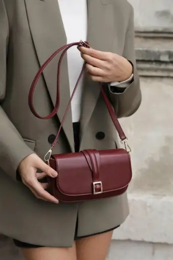 Çantë supi Zoozie Bags, ngjyrë e kuqe Claret, MK1020022KV10-003 v2