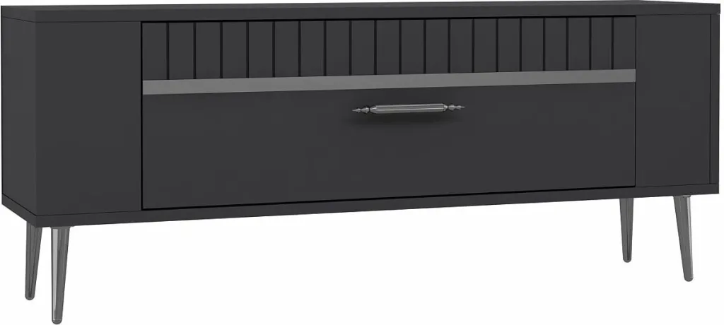 Komodë TV Skye Decor, Retrolp1, anthracite, silver - 4