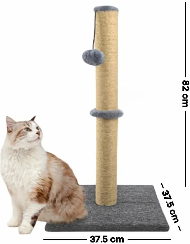 Dërrasë për gërvishtje për mace, Paws & Whiskers, Cyra, gri/bezhë - 2