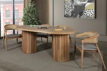 Tavolinë me karrige për ngrënie, 5 copë, Skye Decor, Danyi