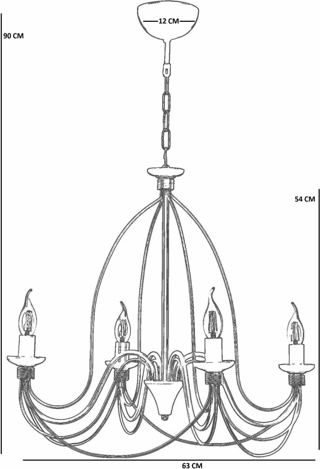 Llambadar Opviq, 8991-4, ngjyrë gri - 4