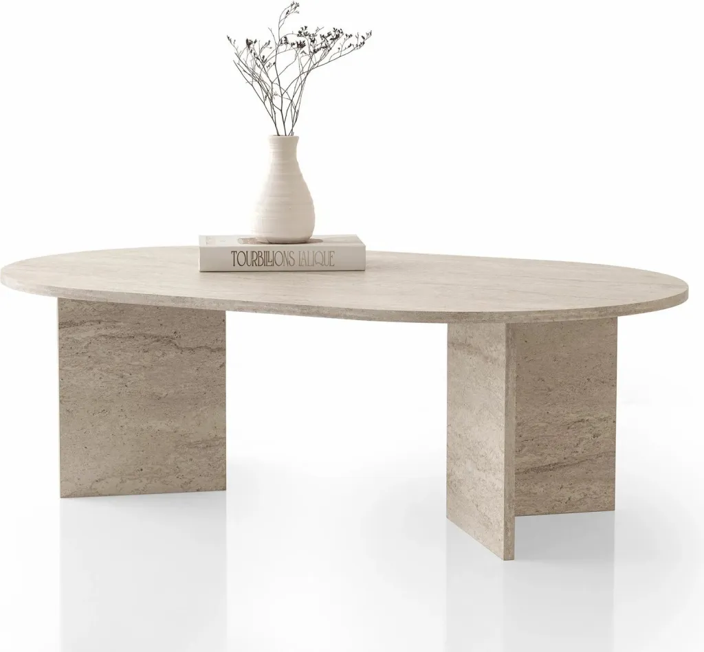 Tavolinë kafeje Skye Decor, ngjyrë travertine, Oscar - 9544 - 1