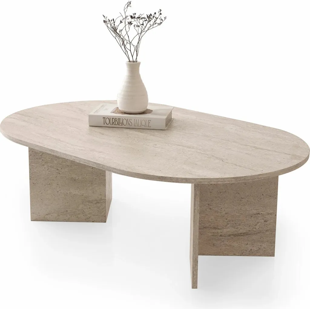 Tavolinë kafeje Skye Decor, ngjyrë travertine, Oscar - 9544 - 4