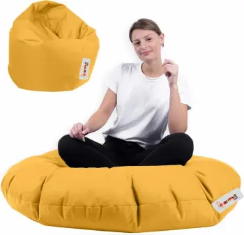 Jastëk i madh për kopsht, ngjyrë e verdhë, Atelier del Sofa, Iyzi 100