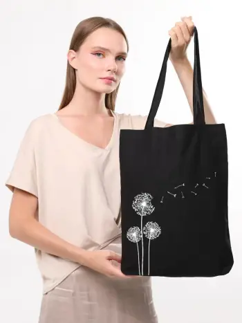 Çantë tote Zoozie Bags, 1455, e zezë, 35x40x8cm