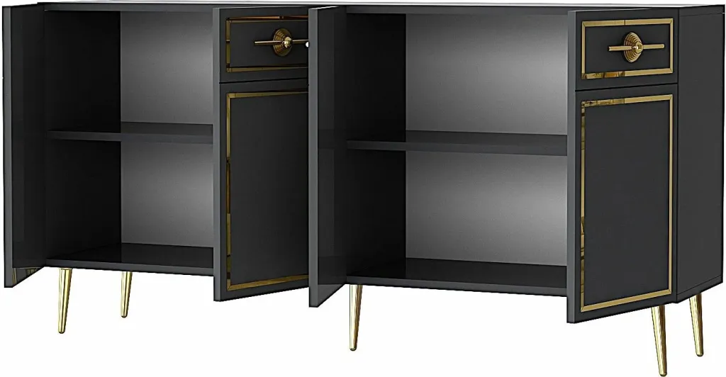 Konsol Skye Decor, Belly KB150, antracit dhe ar - 5