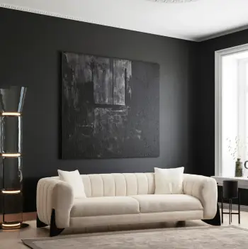Divan treshe Sandreo, ngjyrë e bardhë, Atelier del Sofa