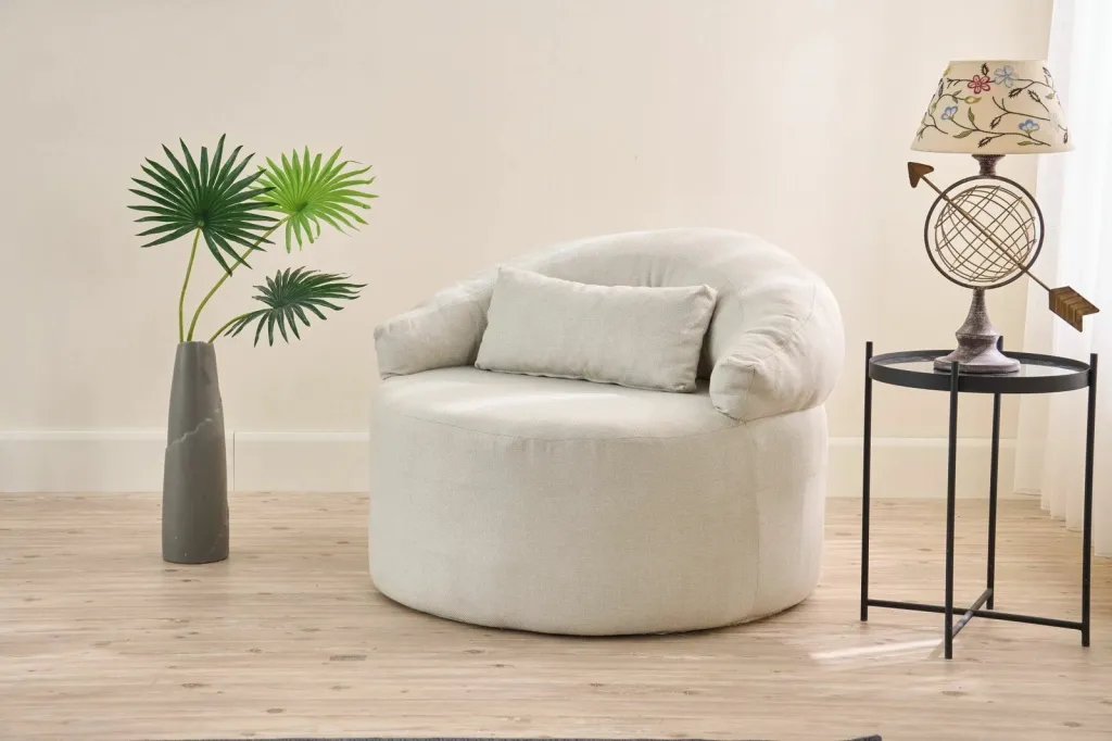Karrige një vendëshe Pitta, krem, Atelier del Sofa - 1