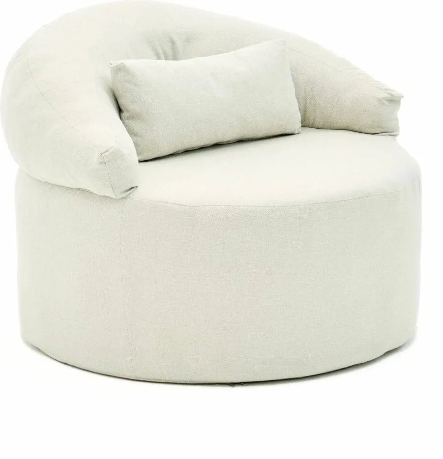 Karrige një vendëshe Pitta, krem, Atelier del Sofa - 4