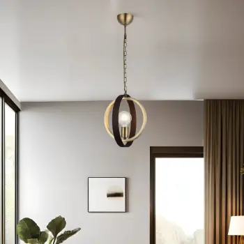 Llambë tavani Opviq, model Tado - 75-01, metal, ngjyrë antike, kafe