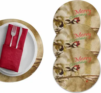 Set nënshtruesish tavoline Hermia Concept, shumëngjyrësh, 37cm, 4 copë