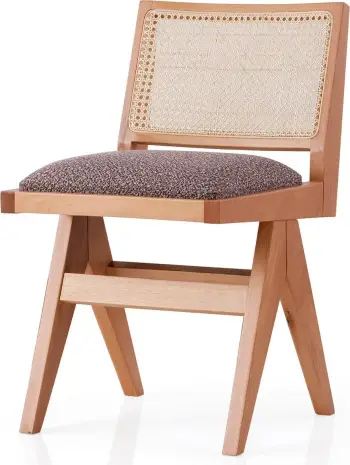 Karrige Skye Decor, formë 4303, dru ahu, ngjyrë lis dhe kafe