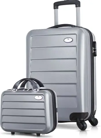 Set valixhesh (2 copë), Zoozie Bags, 4858, ngjyrë gri