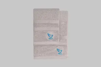 Set peshqirësh duarsh dhe banje (2 copë), Mijolnir, Peace, gri
