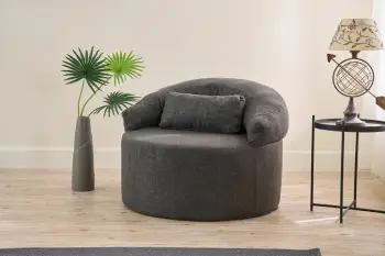 Karrige një vendëshe Pitta, ngjyrë antracit, Atelier del Sofa