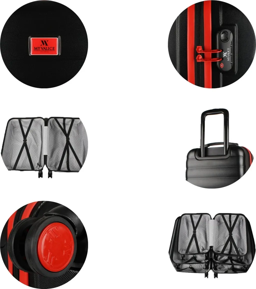 Valixhe udhëtimi Zoozie Bags, 6674, e zezë - 4