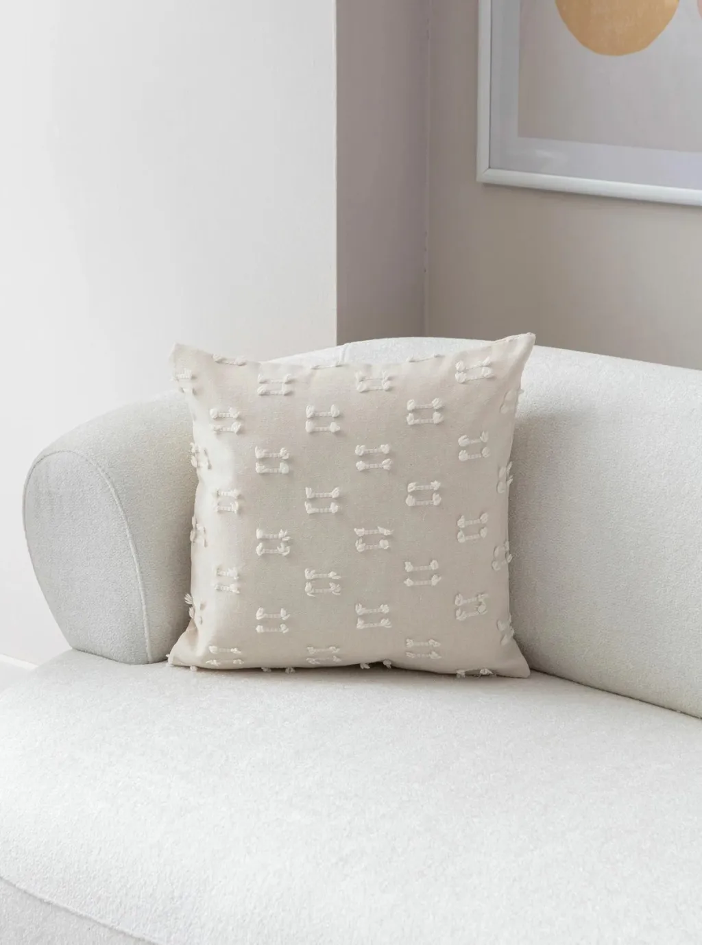 Jastëkë mbulesë krem Evila Originals, Tuffet v9 - 1