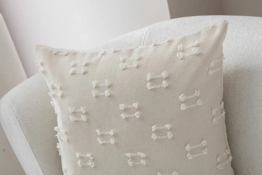 Jastëkë mbulesë krem Evila Originals, Tuffet v9 - 3