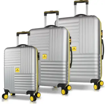 Set valixhesh (3 copë), Zoozie Bags, 8098, ngjyrë gri