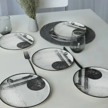 Set pjatash ëmbëlsirash (6 copë), Hermia Concept, X00017452