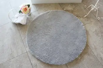 Tapet banje akrilik, ngjyrë gri, Mijolnir, Ø90cm