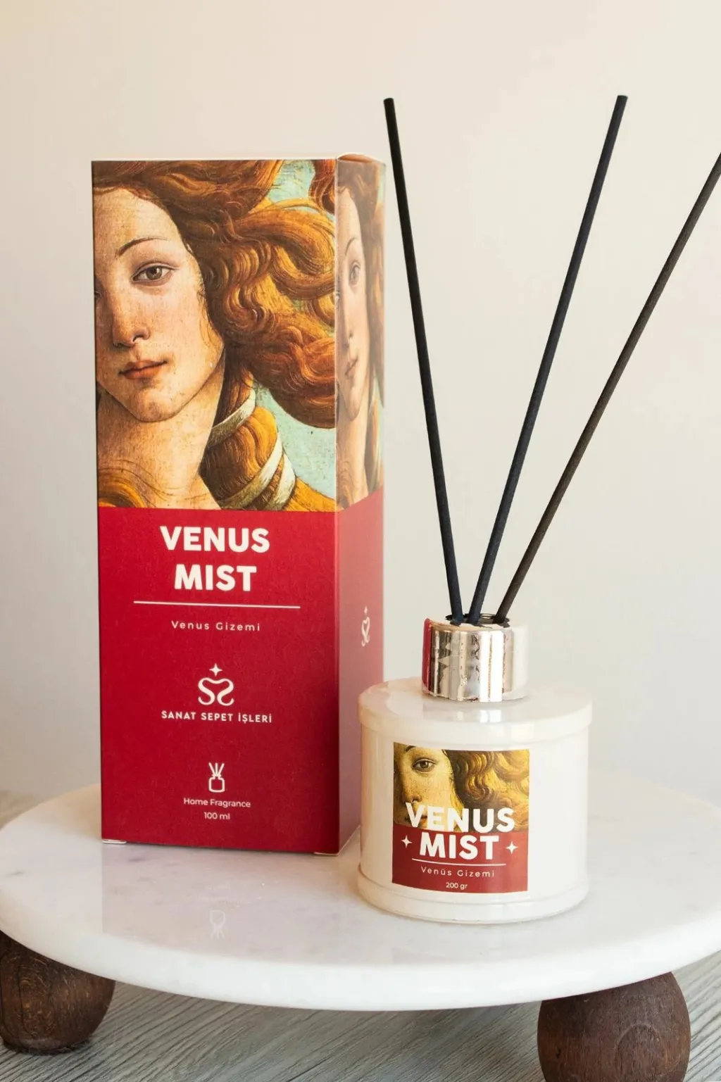 Shkopinj aromatizues ajri Venus Mist, ngjyrë krem, Evila Originals - 1