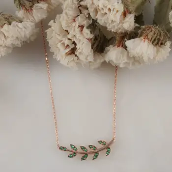 Qafore argjendi, ngjyrë rozë e arit dhe e gjelbër, Jumeon 10293YSL