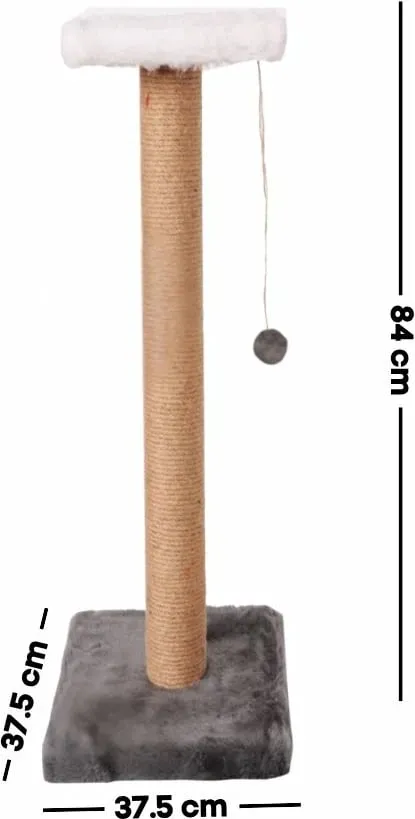 Dru për gërvishtje për mace, Paws & Whiskers, Barco, anthracite/bezhë/e bardhë - 2