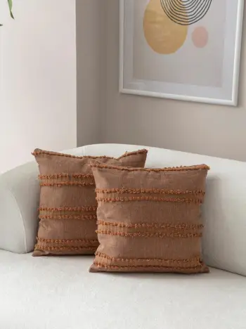 Set mbulesash për jastëk (2 copë), Tuffet, ngjyrë kafe, Evila Originals