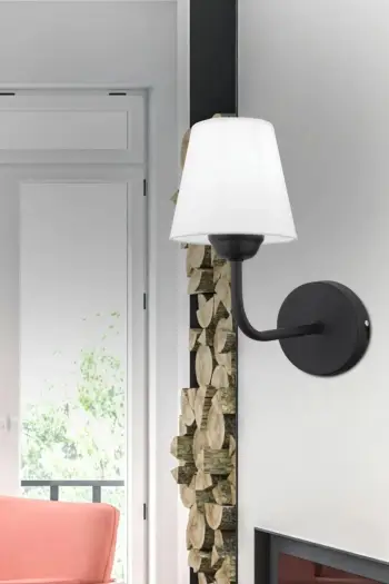 Llambë muri Opviq, Elno - 8877-1P, e zezë dhe e bardhë