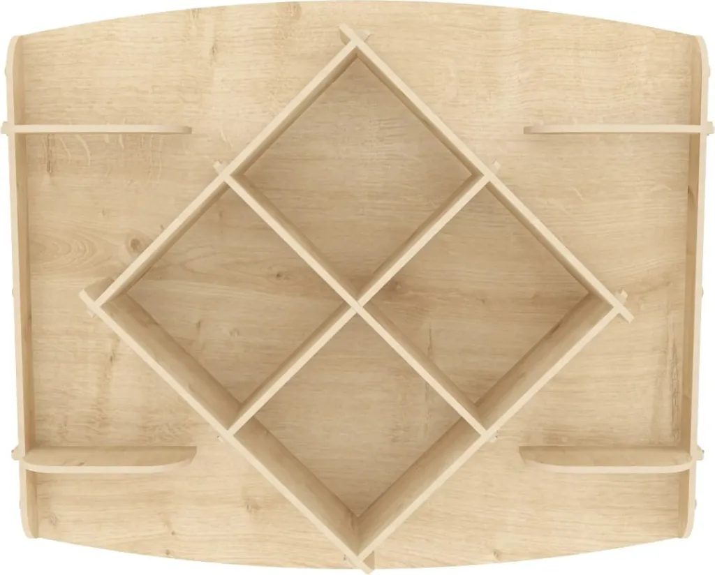 Raft muri, ngjyrë lisi, Skye Decor - 4