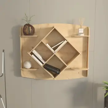 Raft muri, ngjyrë lisi, Skye Decor