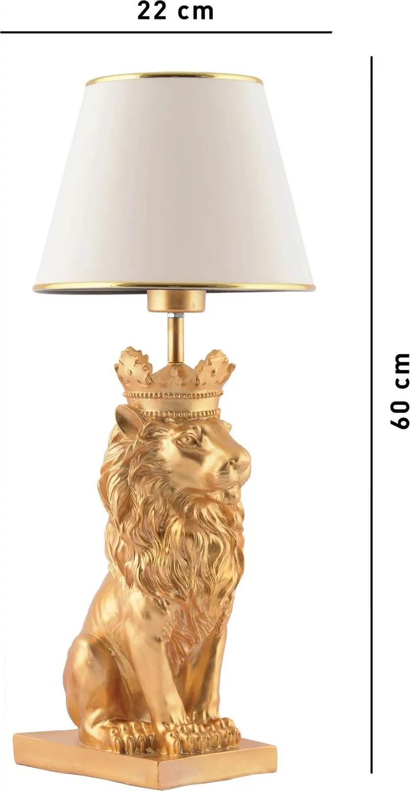 Llambë tavoline Opviq, Lion King, e bardhë dhe argjend - 6