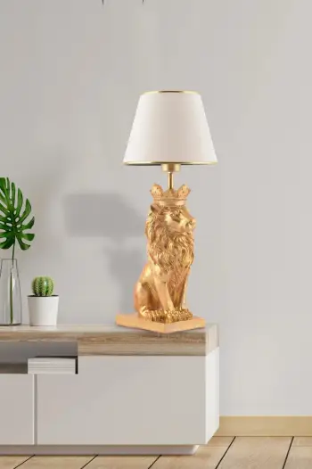 Llambë tavoline Opviq, Lion King, e bardhë dhe argjend
