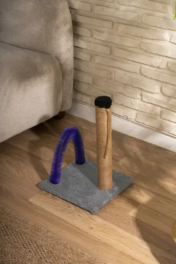 Dërrasë gërvishtëse për mace, ngjyrë gri, Paws & Whiskers, Kas1KT40GRY
