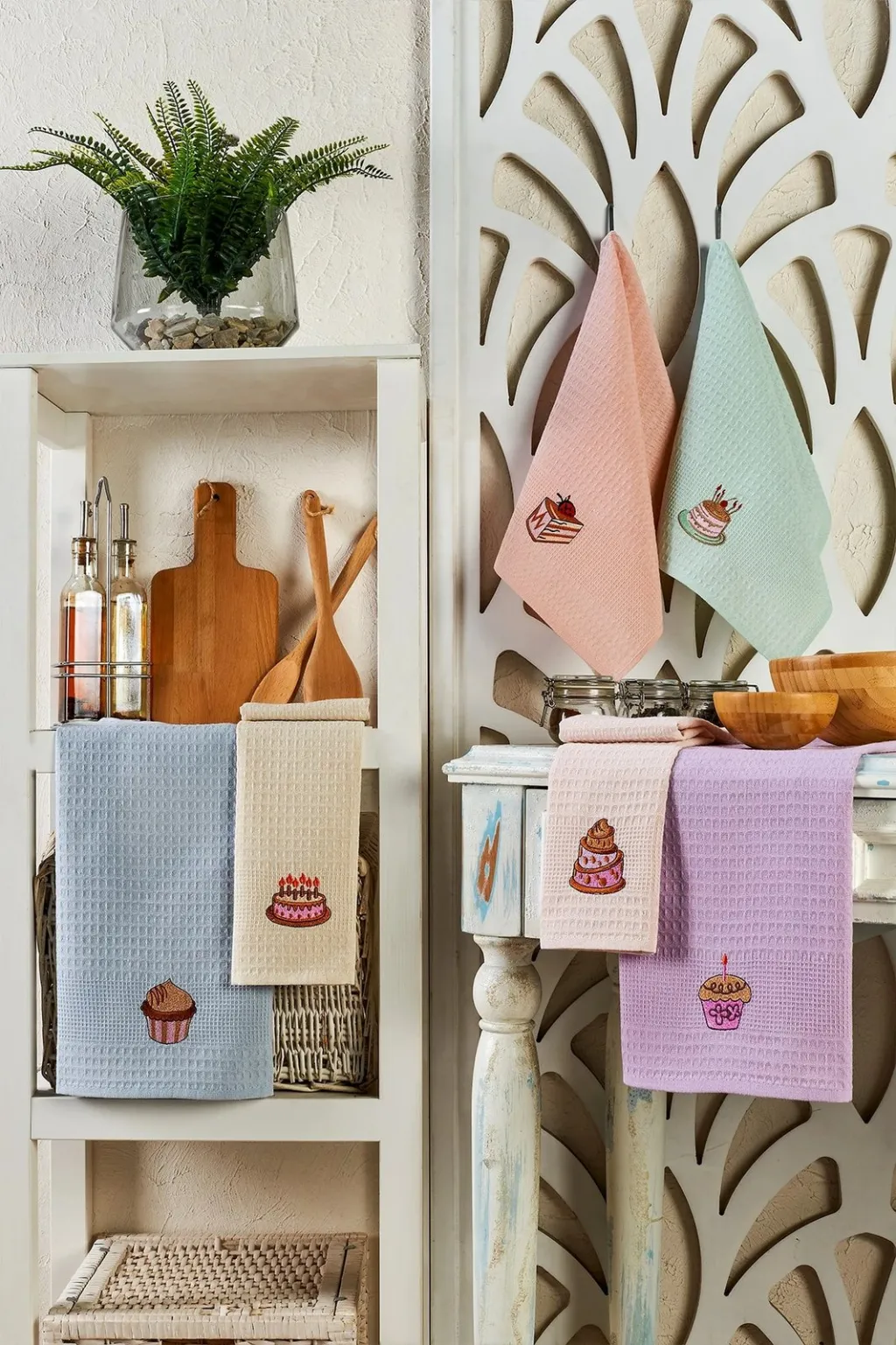 Set peshqirësh kuzhine (6 copë), Mijölnir, Cake - 1