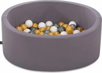 Pishinë me topa për fëmijë, ngjyrë gri, Bubble Pops v5
