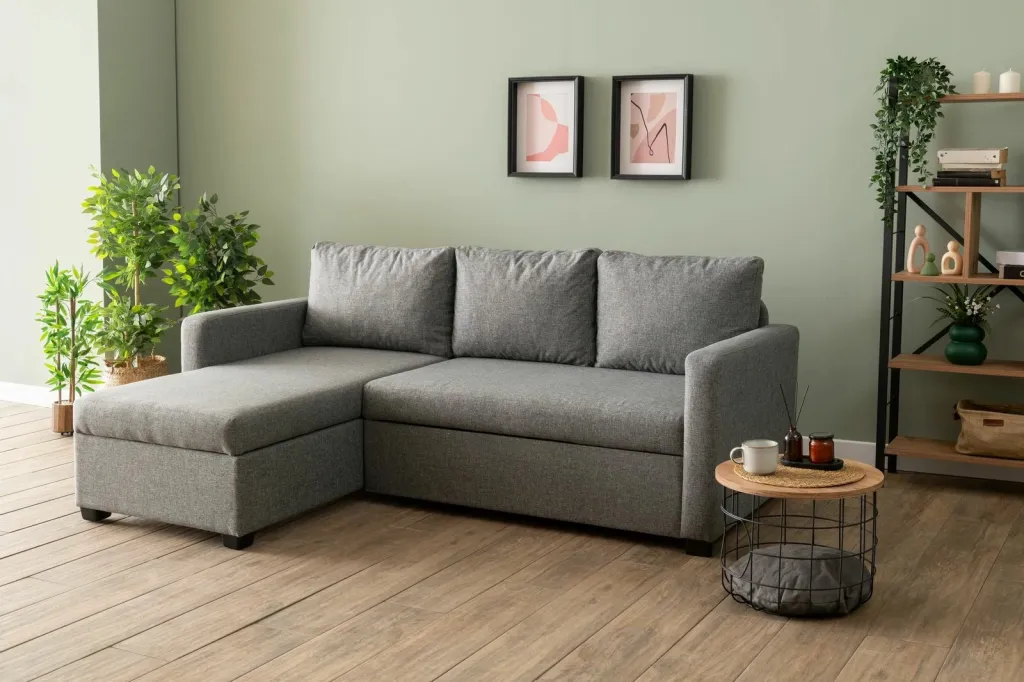 Kënd-sofë krevate Atelier del Sofa, ngjyrë gri e çelët, Kado - 2