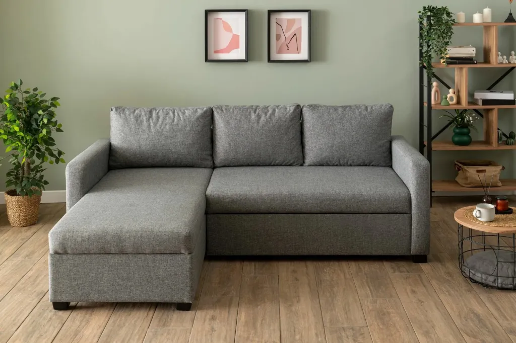 Kënd-sofë krevate Atelier del Sofa, ngjyrë gri e çelët, Kado - 3