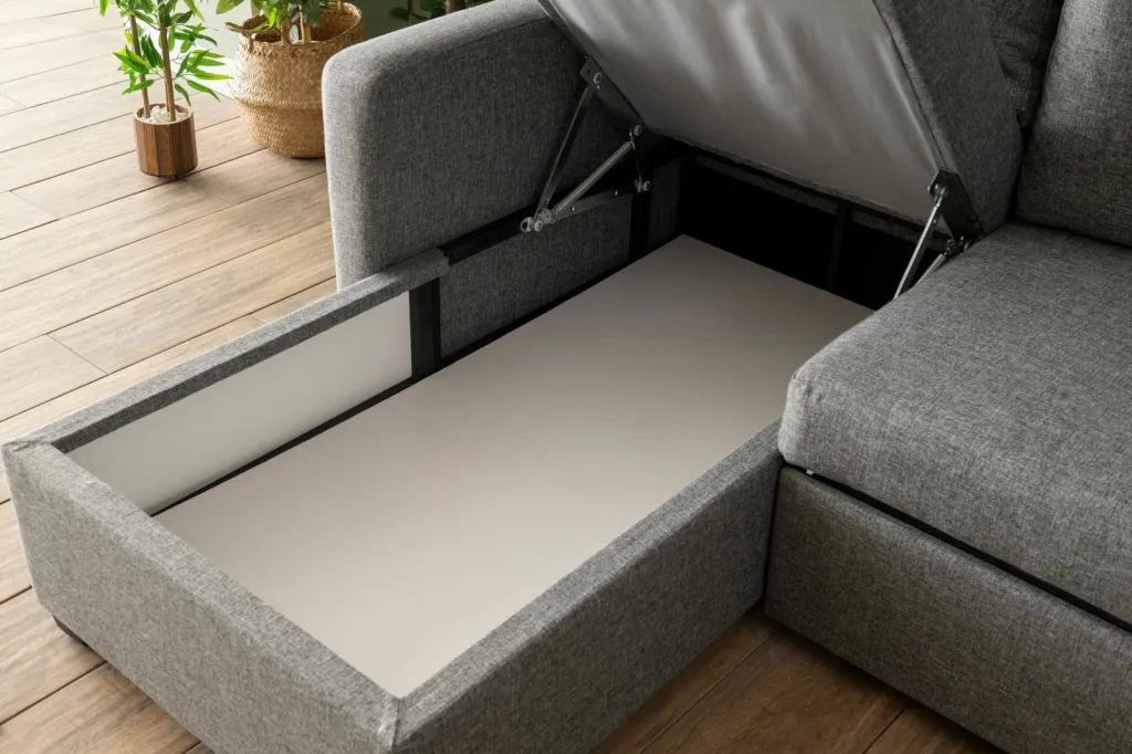 Kënd-sofë krevate Atelier del Sofa, ngjyrë gri e çelët, Kado - 6