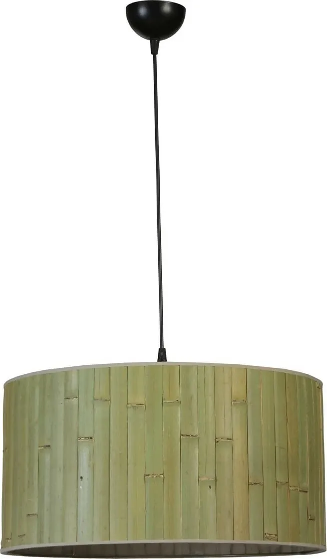 Llambë tavani Opviq, bambu, ngjyrë e gjelbër dhe e zezë, 45x70cm - 3