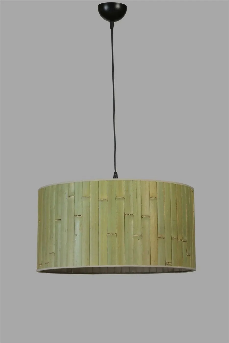 Llambë tavani Opviq, bambu, ngjyrë e gjelbër dhe e zezë, 45x70cm - 4