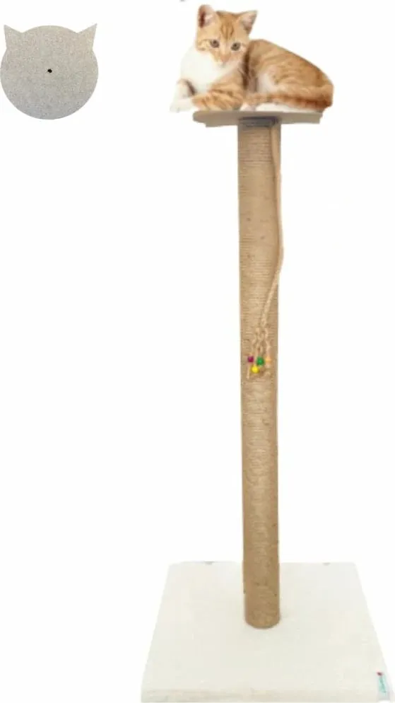 Dërrasë gërvishtëse për mace, e bardhë, Axel - 1