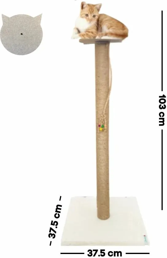Dërrasë gërvishtëse për mace, e bardhë, Axel - 2